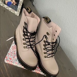 Dr. Martens Women's Light Pink Combat Boots